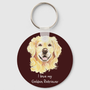 I Love my Golden Retriever, Dog, Pet Key Ring