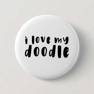 I Love My Goldendoodle Button