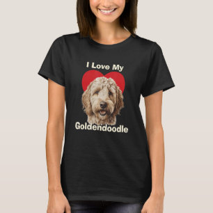I Love My Goldendoodle Puppy Dog T-Shirt