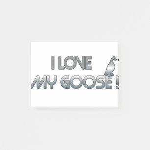 I love my goose post-it notes