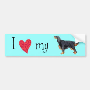 I Love my Gordon Setter Bumper Sticker
