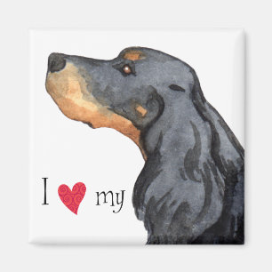 I Love my Gordon Setter Magnet