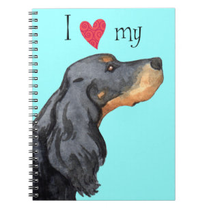 I Love my Gordon Setter Notebook