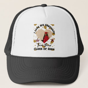 I Love My Graduate 2024 Heart Snapback Hat