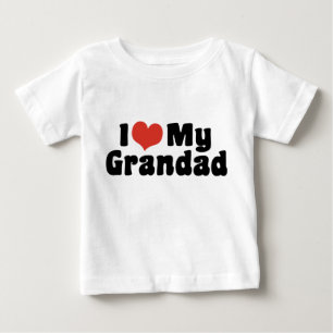 I Love My Grandad Baby T-Shirt