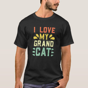 I Love My Grandcat Cat Granddad Grandma Grandpar T-Shirt