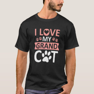 I Love My Grandcat Cat Granddad Grandma Grandpar T-Shirt