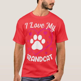 I love my Grandcat - Cat Lover Granddad Grandma Gr T-Shirt