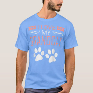 I love my Grandcat - Cat Lover Granddad Grandma Gr T-Shirt