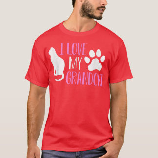I love my Grandcat Cat Lover Granddad Grandma Gra T-Shirt