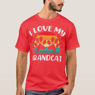 I love my Grandcat Cat Lover Granddad Grandma Gra T-Shirt
