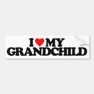 I LOVE MY GRANDCHILD BUMPER STICKER