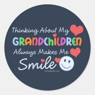 I Love My Grandchildren Classic Round Sticker