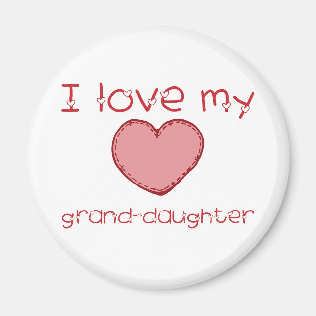 I love my granddaughter magnet (Front)