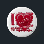 I Love My Granddaughter red - heart 6 Cm Round Badge<br><div class="desc">I Love My Granddaughter red - heart</div>