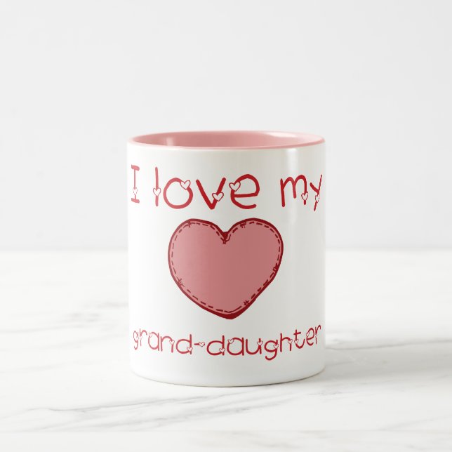 I love my granddaughter Two-Tone coffee mug (Center)