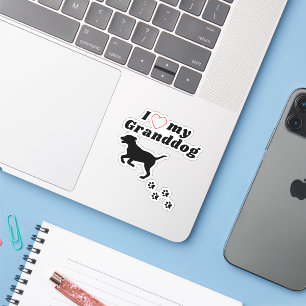 I Love My Granddog - Grand dog Sticker