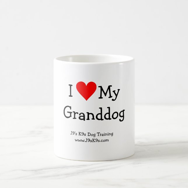 I Love My Granddog Mug (Center)