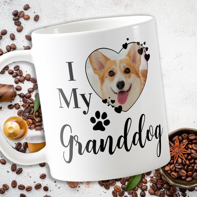 I Love My Granddog Personalised Grandma Pet Photo Coffee Mug (Creator Uploaded)