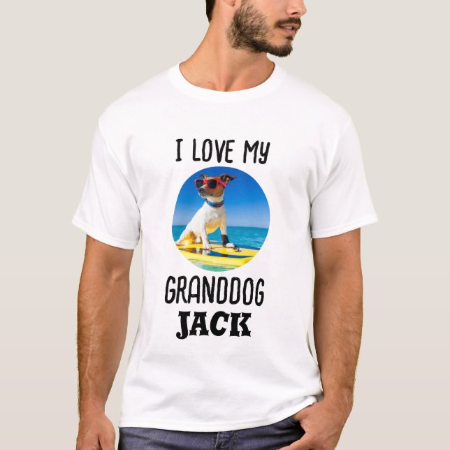 I Love My GranDdog Personalised Pet Photo T-Shirt (Front)