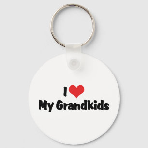 I Love My Grandkids Keychain