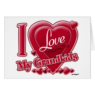 I Love My Grandkids red - heart