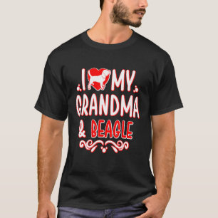 I Love My Grandma And Beagle T-Shirt