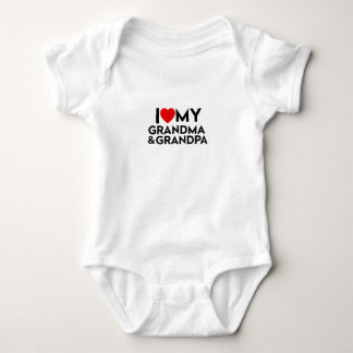 I Love My Grandma And Grandpa Bodysuit