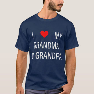 I Love My Grandma and Grandpa vintage T-Shirt