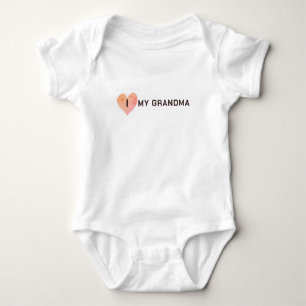 I Love My Grandma Baby Bodysuit