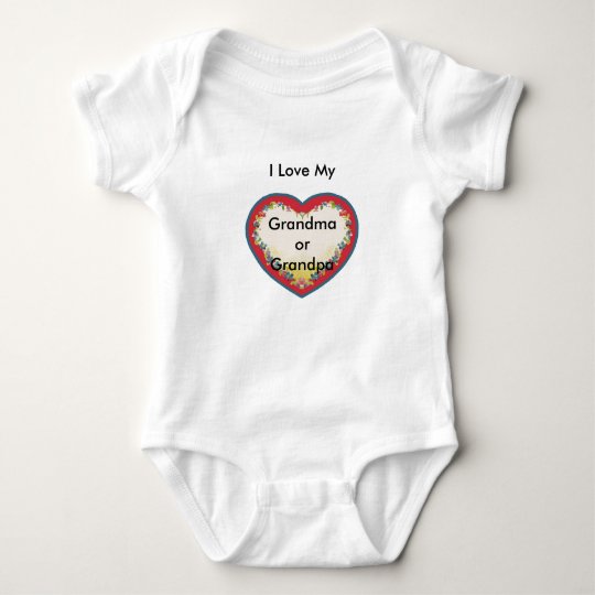 I Love My Grandma/Grandpa Baby Bodysuit
