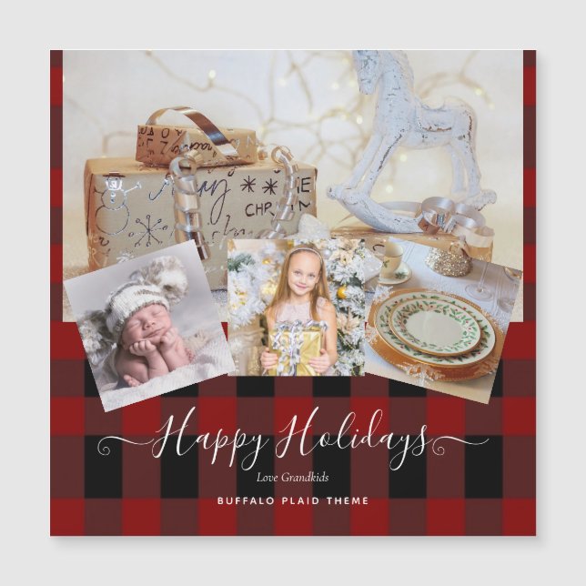 I Love My GRANDMA - PHOTO COLLAGE Grandparent Gift (Front)