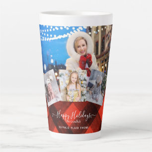 I Love My GRANDMA - PHOTO COLLAGE Grandparent Gift Latte Mug