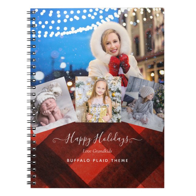 I Love My GRANDMA - PHOTO COLLAGE Grandparent Gift Notebook (Front)