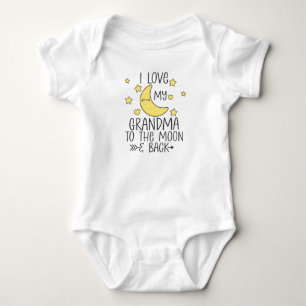 I Love My Grandma To The Moon And Back Baby Bodysuit