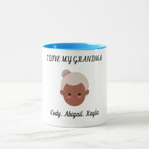"I Love My Grandma" two toned coffee cup. Mug