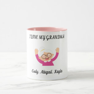 "I Love My Grandma" two toned coffee cup. Mug
