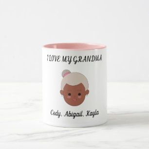"I Love My Grandma" two toned coffee cup. Mug