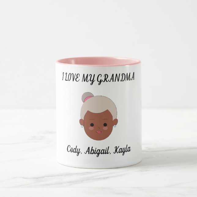 "I Love My Grandma" two toned coffee cup. Mug (Center)