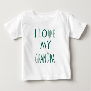 I Love My Grandpa Baby Tee