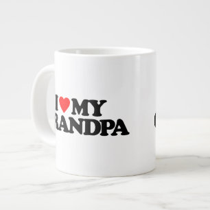I LOVE MY GRANDPA LARGE COFFEE MUG