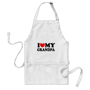 I Love My Grandpa Standard Apron