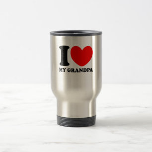 I Love My Grandpa Travel Mug