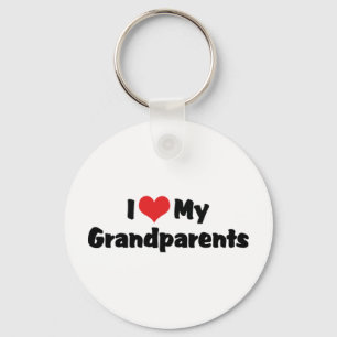 I Love My Grandparents Keychain