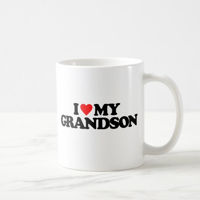 I LOVE MY GRANDSON COFFEE MUG (Right)