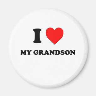 I Love My Grandson Magnet