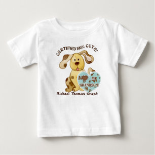 I Love my Grandson, Personalised Baby Tee Shirt