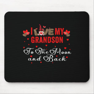 I Love My Grandson To The Moon And Back Mouse Mat