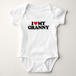 I LOVE MY GRANNY BABY BODYSUIT