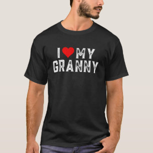 I Love My Granny Family Matching Heart Granny T-Shirt